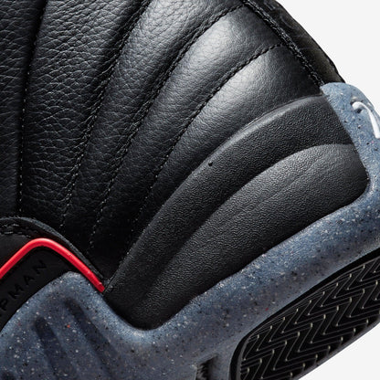 Air Jordan 12 Retro 'Utility' (2021) (GS) [DM5204-006] Athletic Basketball Sports Sneakers in Black / Black - Bright Crimson for Unisex Youth Kids Junior Boys Girls - AVBL MRKT (8)