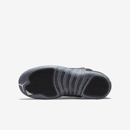 Air Jordan 12 Retro 'Utility' (2021) (GS) [DM5204-006] Athletic Basketball Sports Sneakers in Black / Black - Bright Crimson for Unisex Youth Kids Junior Boys Girls - AVBL MRKT (9)