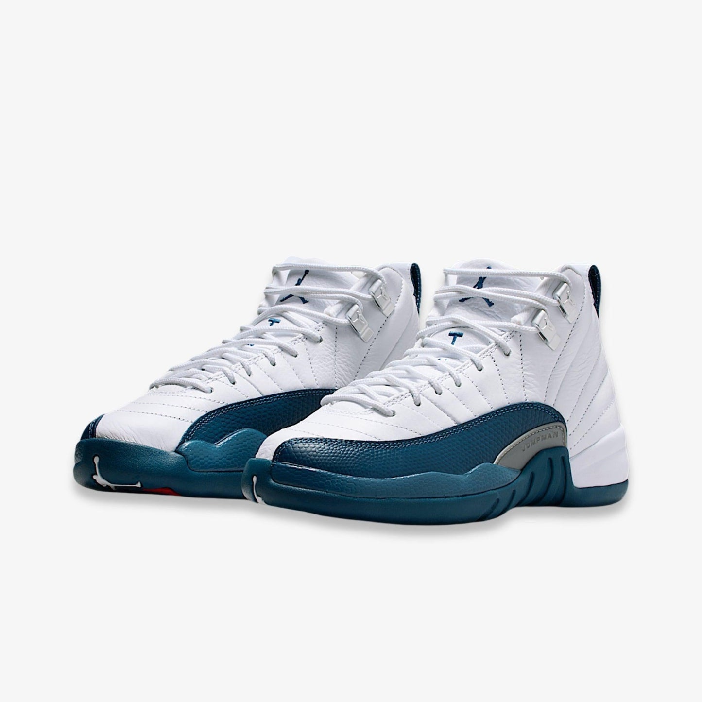 Air Jordan 12 Retro 'White / French Blue' (2025) (GS) [153265-114] Athletic Basketball Sports Sneakers in White / French Blue for Unisex Youth Kids Junior Boys Girls - AVBL MRKT (1)