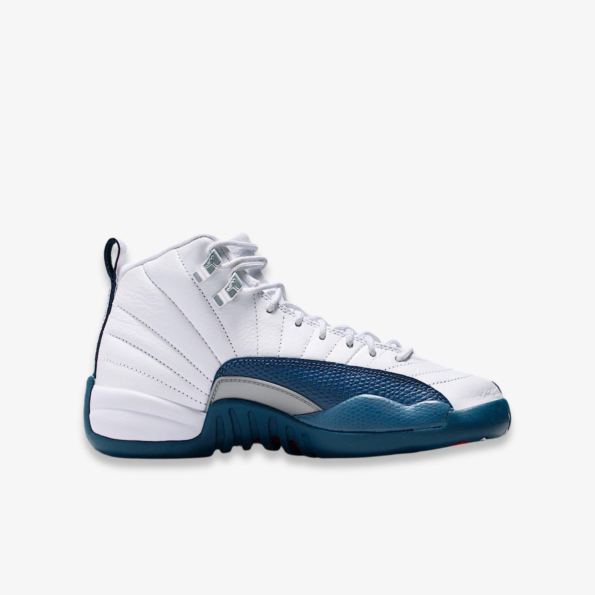 Air Jordan 12 Retro 'White / French Blue' (2025) (GS) [153265-114] Athletic Basketball Sports Sneakers in White / French Blue for Unisex Youth Kids Junior Boys Girls - AVBL MRKT (4)