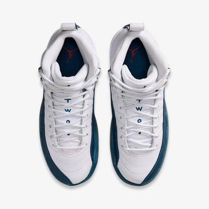 Air Jordan 12 Retro 'White / French Blue' (2025) (GS) [153265-114] Athletic Basketball Sports Sneakers in White / French Blue for Unisex Youth Kids Junior Boys Girls - AVBL MRKT (5)