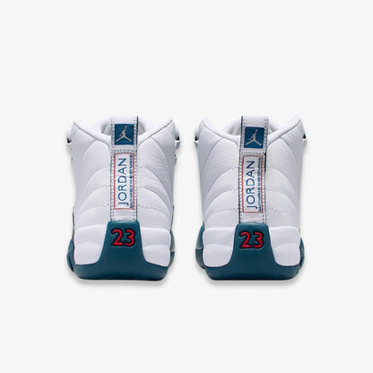 Air Jordan 12 Retro 'White / French Blue' (2025) (GS) [153265-114] Athletic Basketball Sports Sneakers in White / French Blue for Unisex Youth Kids Junior Boys Girls - AVBL MRKT (6)