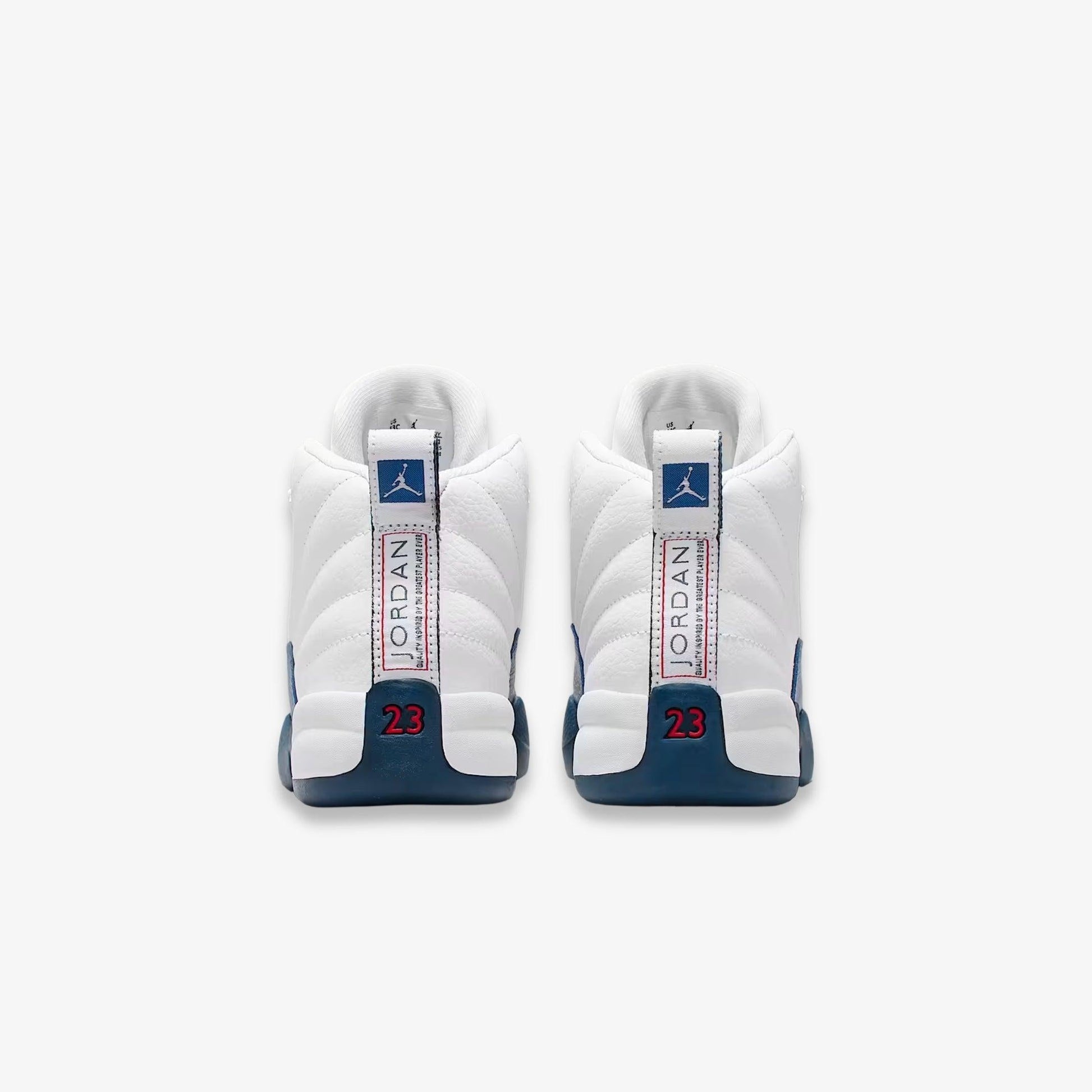 Air Jordan 12 Retro 'White / French Blue' (2025) (PS) [151186-114] Athletic Basketball Sports Sneakers in White / French Blue for Unisex Little Kids Pre-School Boys Girls - AVBL MRKT (6)