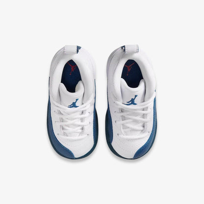 Air Jordan 12 Retro 'White / French Blue' (2025) (TD) [850000-114] Athletic Basketball Sports Sneakers in White / French Blue for Unisex Baby Infant Toddler - AVBL MRKT (5)
