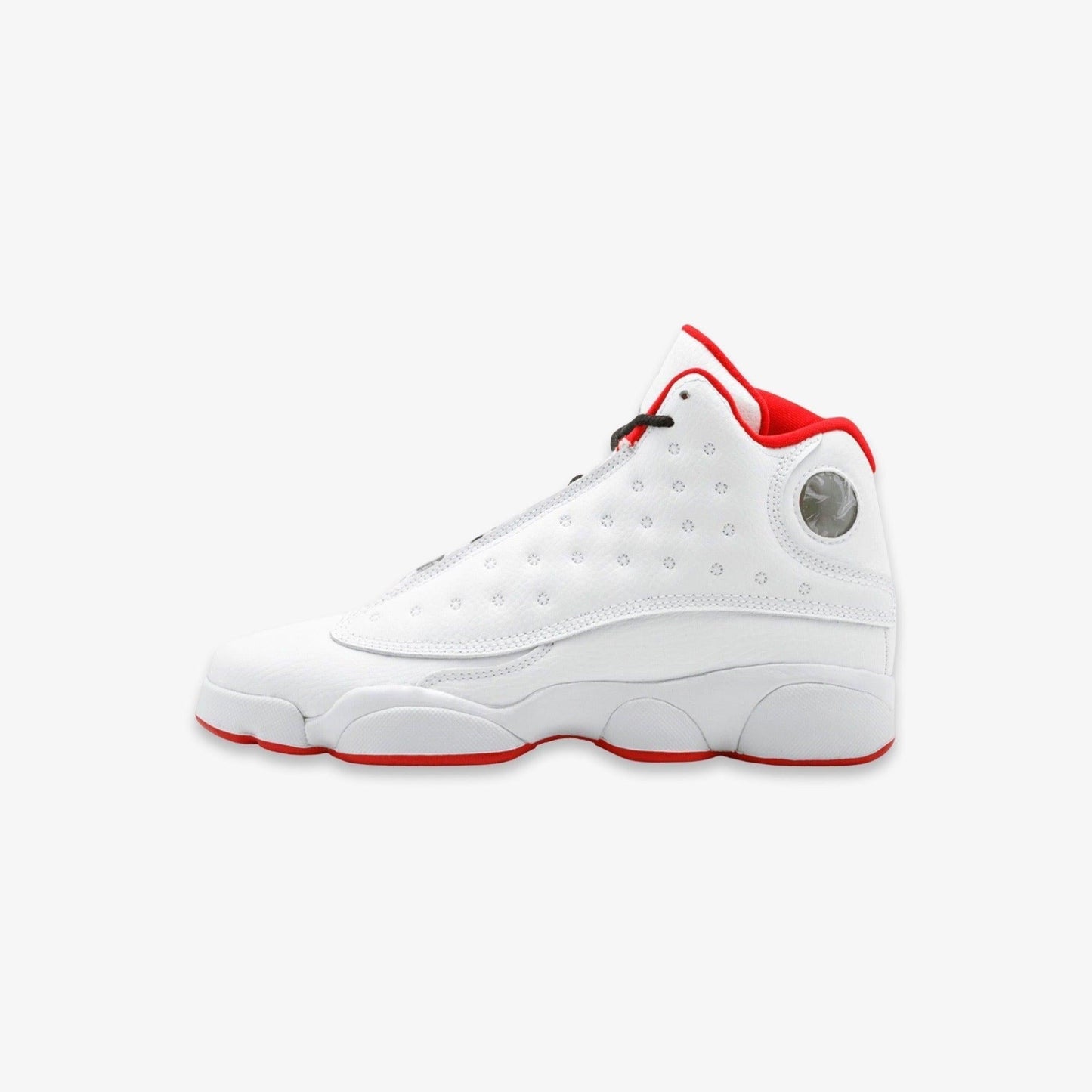 Air Jordan 13 Retro 'History of Flight' (2017) (GS) [414574-103] Athletic Basketball Sports Sneakers in White / Metallic Silver for Unisex Youth Kids Junior Boys Girls - AVBL MRKT (2)