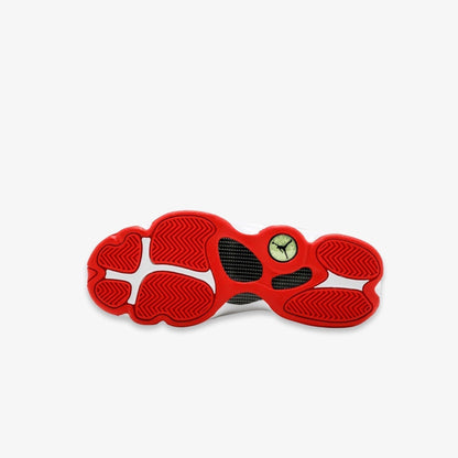 Air Jordan 13 Retro 'History of Flight' (2017) (GS) [414574-103] Athletic Basketball Sports Sneakers in White / Metallic Silver for Unisex Youth Kids Junior Boys Girls - AVBL MRKT (4)