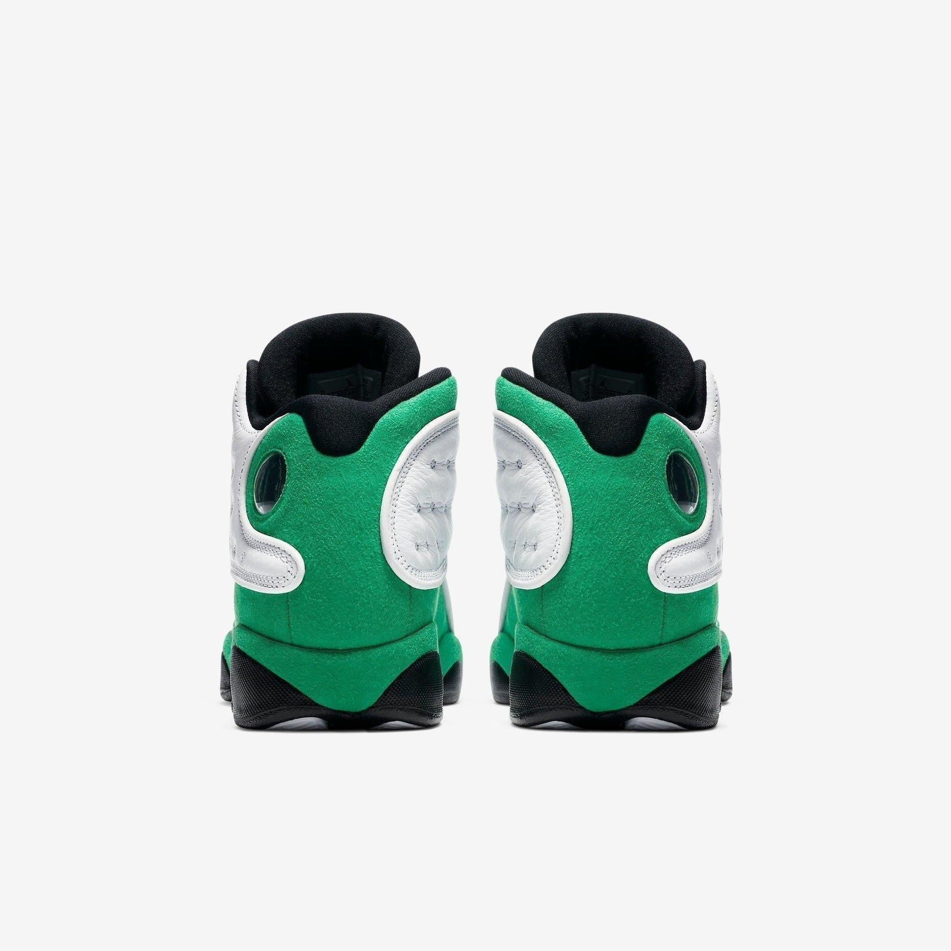 Air Jordan 13 Retro 'Lucky Green / Boston Celtics' (2020) (GS) [DB6536-113] Athletic Basketball Sports Sneakers in White / Lucky Green - Black for Unisex Youth Kids Junior Boys Girls - AVBL MRKT (6)