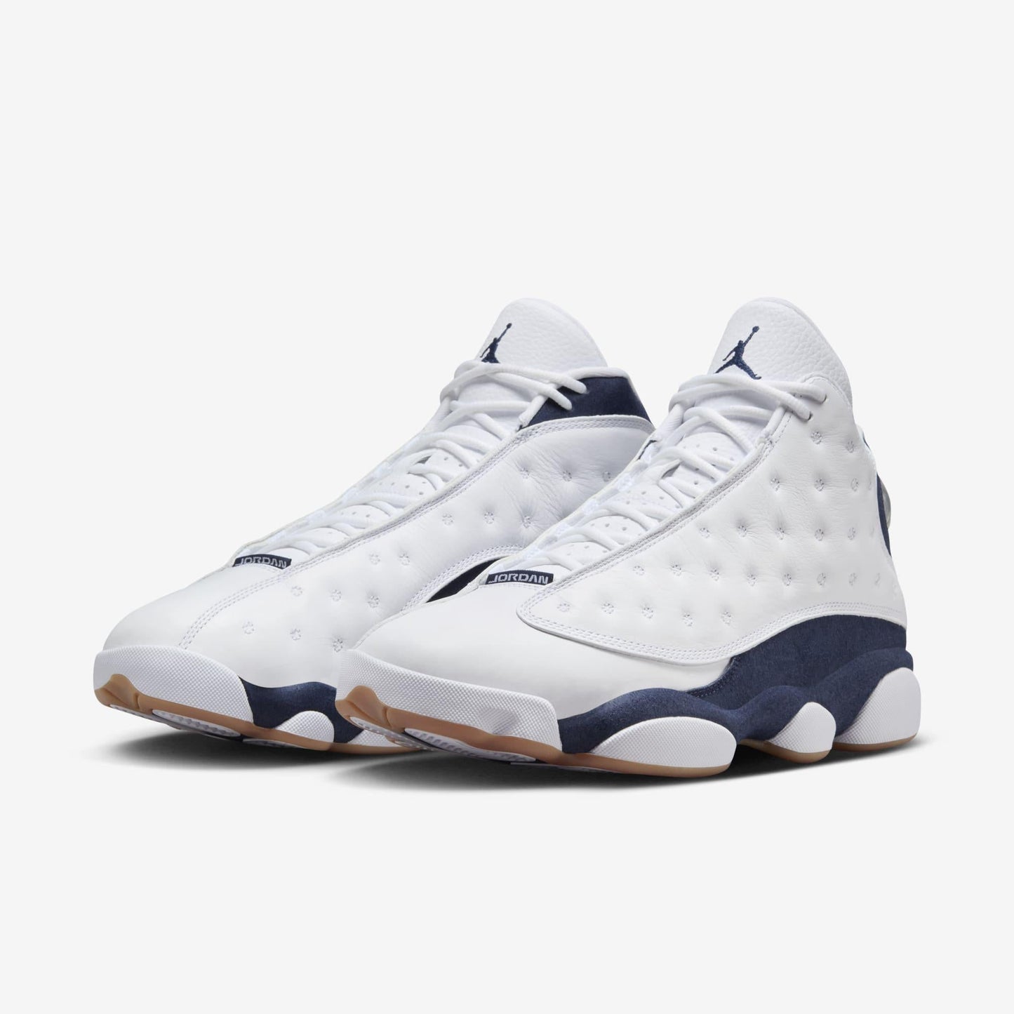 Air Jordan 13 Retro 'Midnight Navy' (2024) [414571-140] Athletic Basketball Sports Sneakers in White / Midnight Navy - Gum Light Brown for Unisex Adult Mens - AVBL MRKT (1)