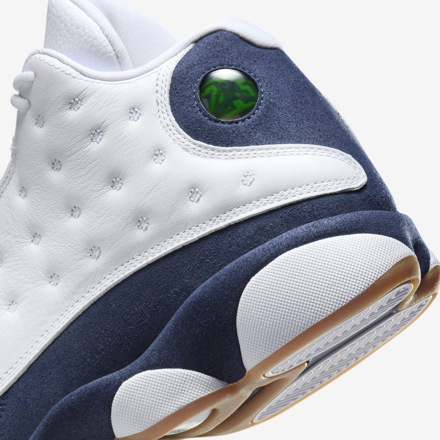 Air Jordan 13 Retro 'Midnight Navy' (2024) [414571-140] Athletic Basketball Sports Sneakers in White / Midnight Navy - Gum Light Brown for Unisex Adult Mens - AVBL MRKT (8)