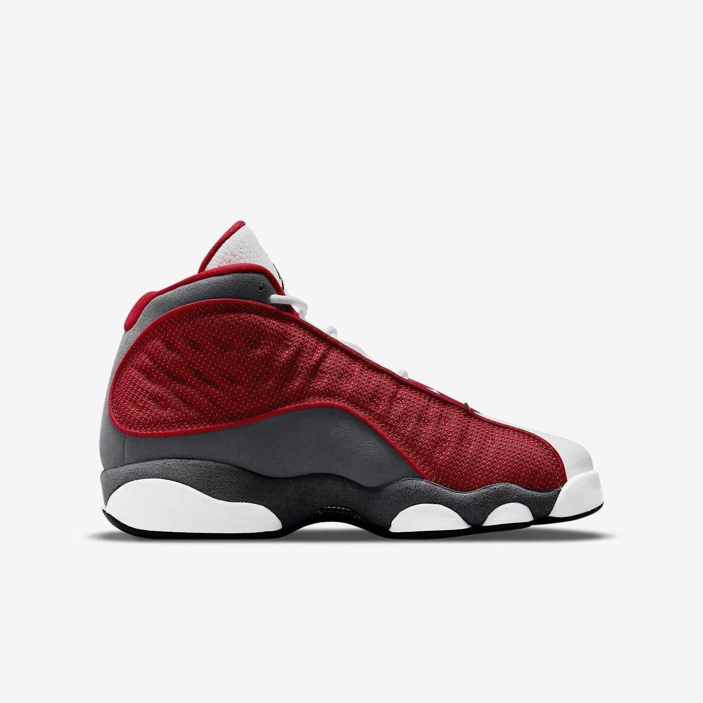 Air Jordan 13 Retro 'Red Flint' (2021) (GS) [884129-600] Athletic Basketball Sports Sneakers in Gym Red / Black - Flint Grey - White for Unisex Youth Kids Junior Boys Girls - AVBL MRKT (4)