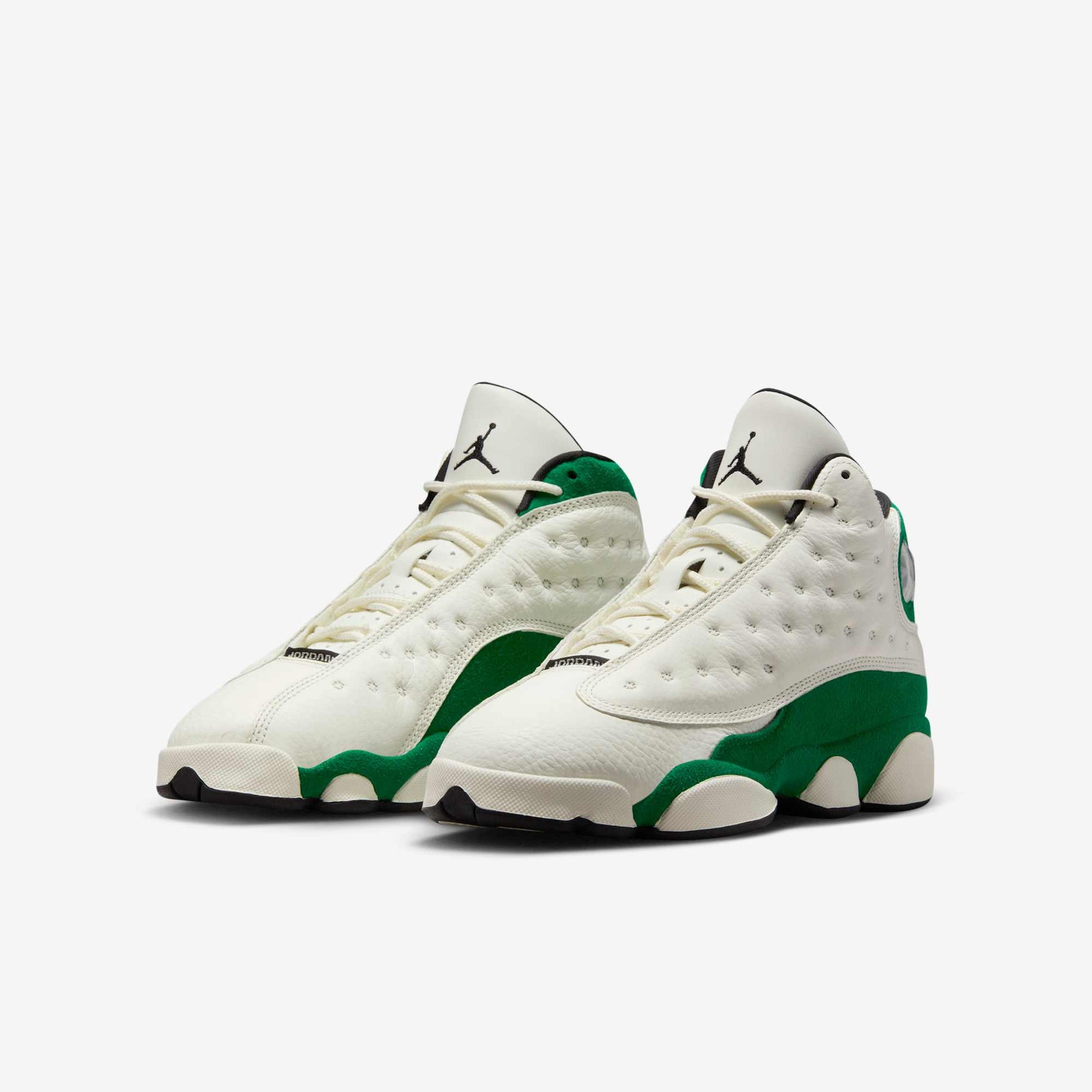 Air Jordan 13 Retro 'Sail / Pine Green' (2025) (GS) [HQ0780-103] Athletic Basketball Sports Sneakers in Sail / Black - Pine Green for Unisex Youth Kids Junior Boys Girls - AVBL MRKT (1)