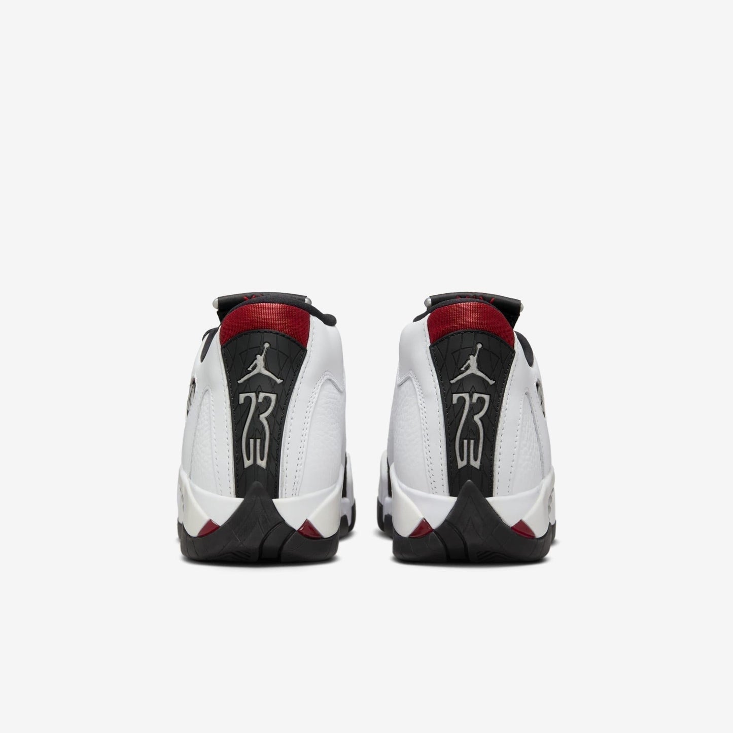 Air Jordan 14 Retro 'Black Toe' (2024) (GS) [487524-160] Athletic Basketball Sports Sneakers in White / Varsity Red - Black for Unisex Youth Kids Junior Boys Girls - AVBL MRKT (6)