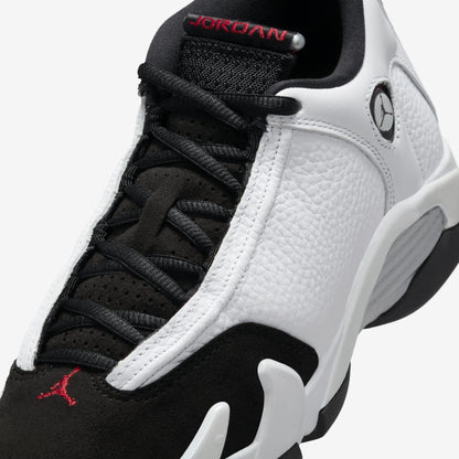 Air Jordan 14 Retro 'Black Toe' (2024) (GS) [487524-160] Athletic Basketball Sports Sneakers in White / Varsity Red - Black for Unisex Youth Kids Junior Boys Girls - AVBL MRKT (7)