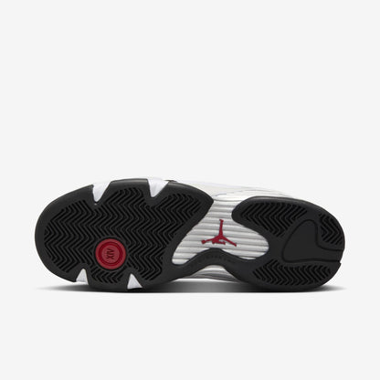 Air Jordan 14 Retro 'Black Toe' (2024) (GS) [487524-160] Athletic Basketball Sports Sneakers in White / Varsity Red - Black for Unisex Youth Kids Junior Boys Girls - AVBL MRKT (9)
