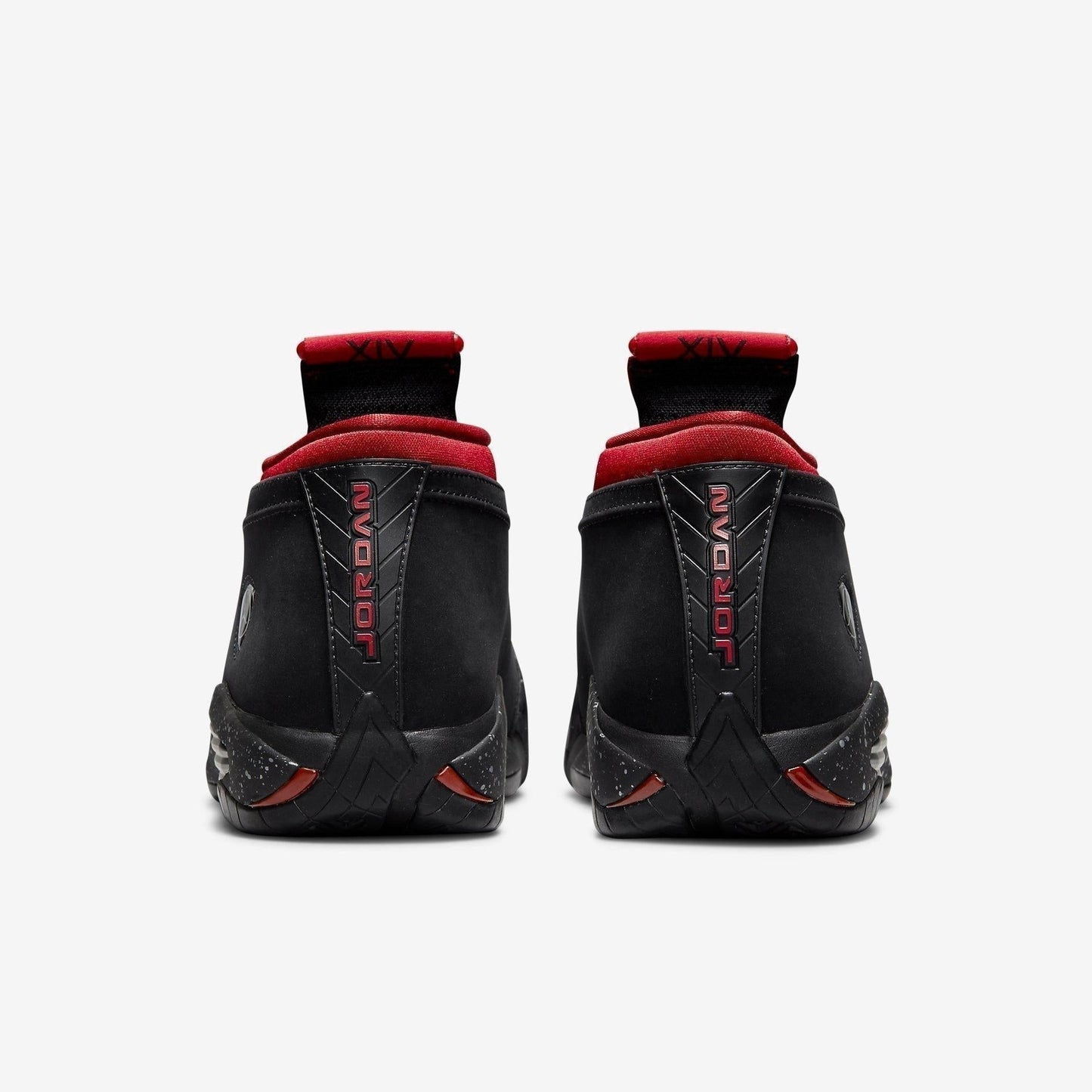 Air Jordan 14 Retro Low 'Red Lipstick' (2021) (Womens) [DH4121-006] Athletic Basketball Sports Sneakers in Black / Gym Red - Metallic Platinum for Unisex Adult Female Ladies Girls WMNS - AVBL MRKT (6)