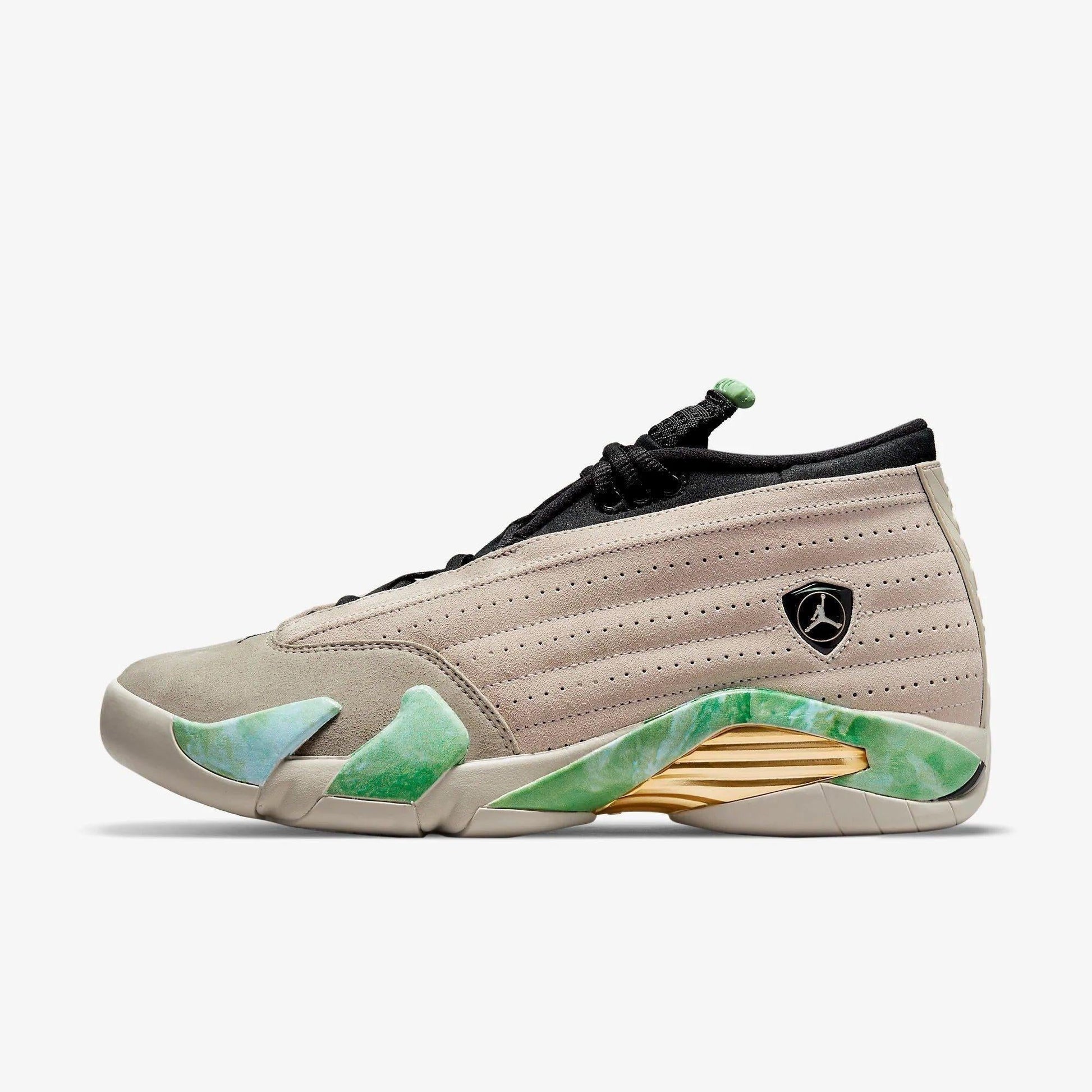 Air Jordan 14 Retro Low SP x Aleali May 'Fortune' (2021) (Womens) [DJ1034-200] Athletic Basketball Sports Sneakers in Light Sand / Light Sand - White for Unisex Adult Female Ladies Girls WMNS - AVBL MRKT (2)