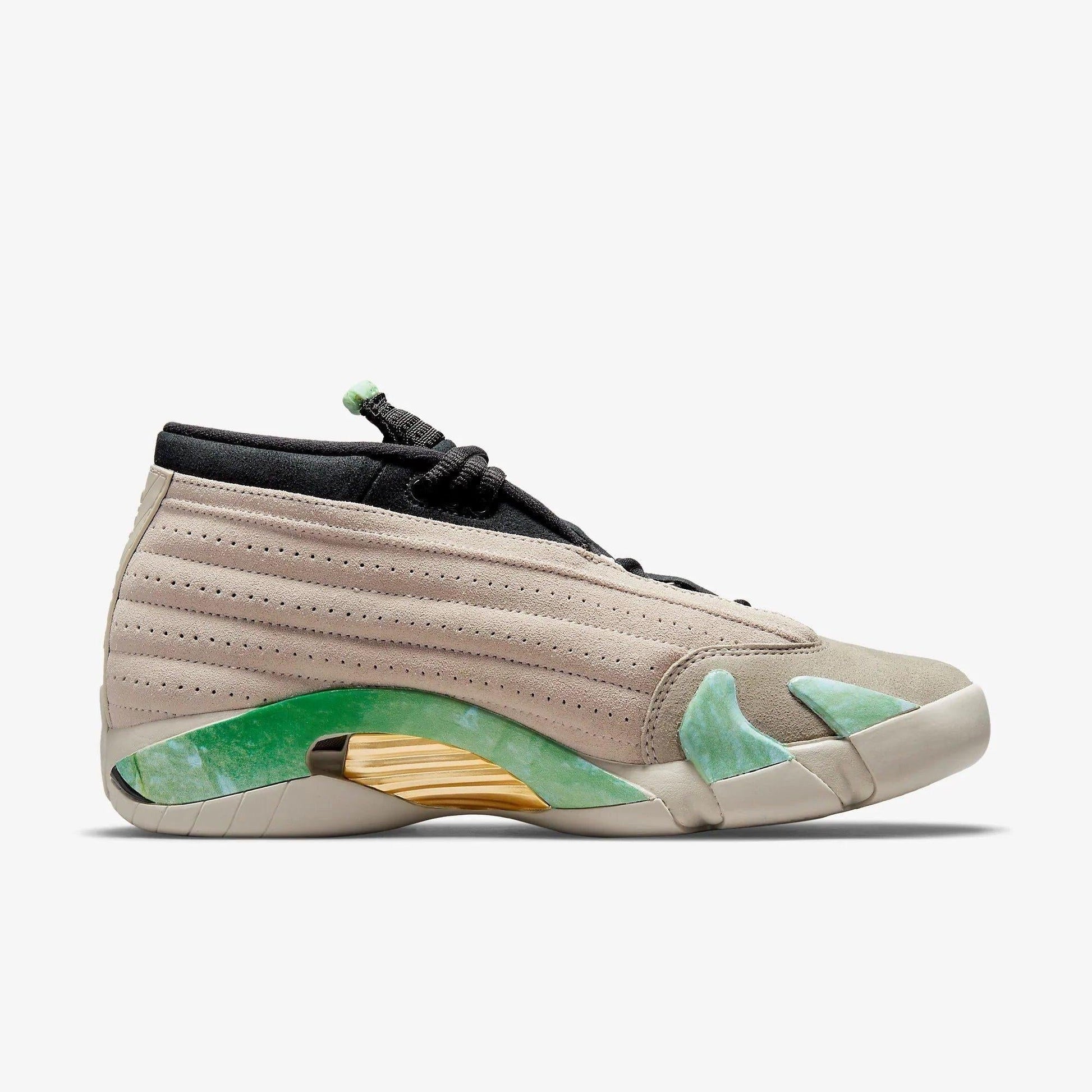 Air Jordan 14 Retro Low SP x Aleali May 'Fortune' (2021) (Womens) [DJ1034-200] Athletic Basketball Sports Sneakers in Light Sand / Light Sand - White for Unisex Adult Female Ladies Girls WMNS - AVBL MRKT (4)