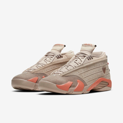 Air Jordan 14 Retro Low SP x CLOT 'Terracotta' (2021) [DC9857-200] Athletic Basketball Sports Sneakers in Sepia Stone / Terra Blush for Unisex Adult Mens - AVBL MRKT (1)