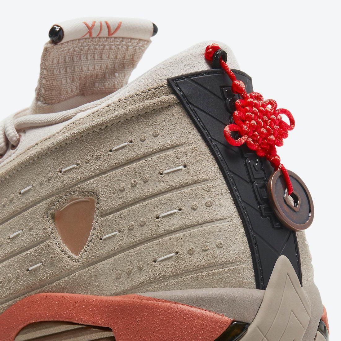 Air Jordan 14 Retro Low SP x CLOT 'Terracotta' (2021) [DC9857-200] Athletic Basketball Sports Sneakers in Sepia Stone / Terra Blush for Unisex Adult Mens - AVBL MRKT (10)