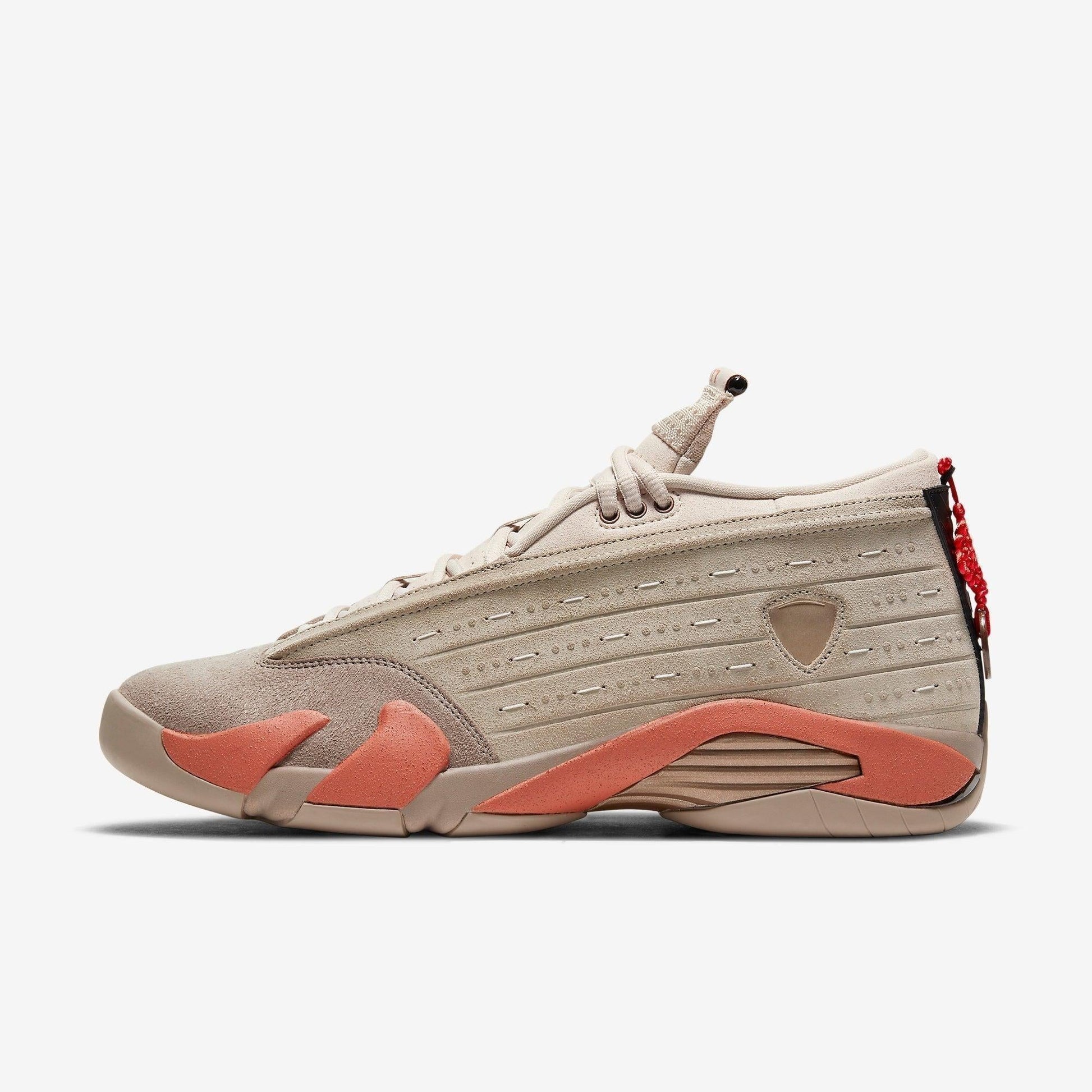 Air Jordan 14 Retro Low SP x CLOT 'Terracotta' (2021) [DC9857-200] Athletic Basketball Sports Sneakers in Sepia Stone / Terra Blush for Unisex Adult Mens - AVBL MRKT (2)