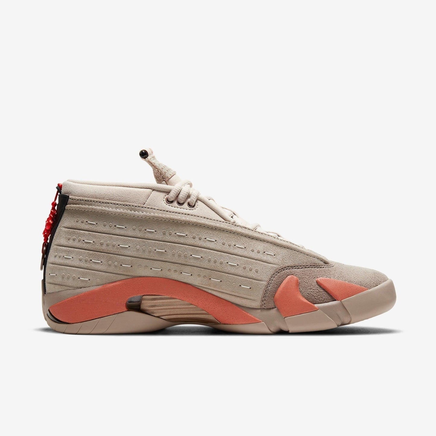 Air Jordan 14 Retro Low SP x CLOT 'Terracotta' (2021) [DC9857-200] Athletic Basketball Sports Sneakers in Sepia Stone / Terra Blush for Unisex Adult Mens - AVBL MRKT (4)