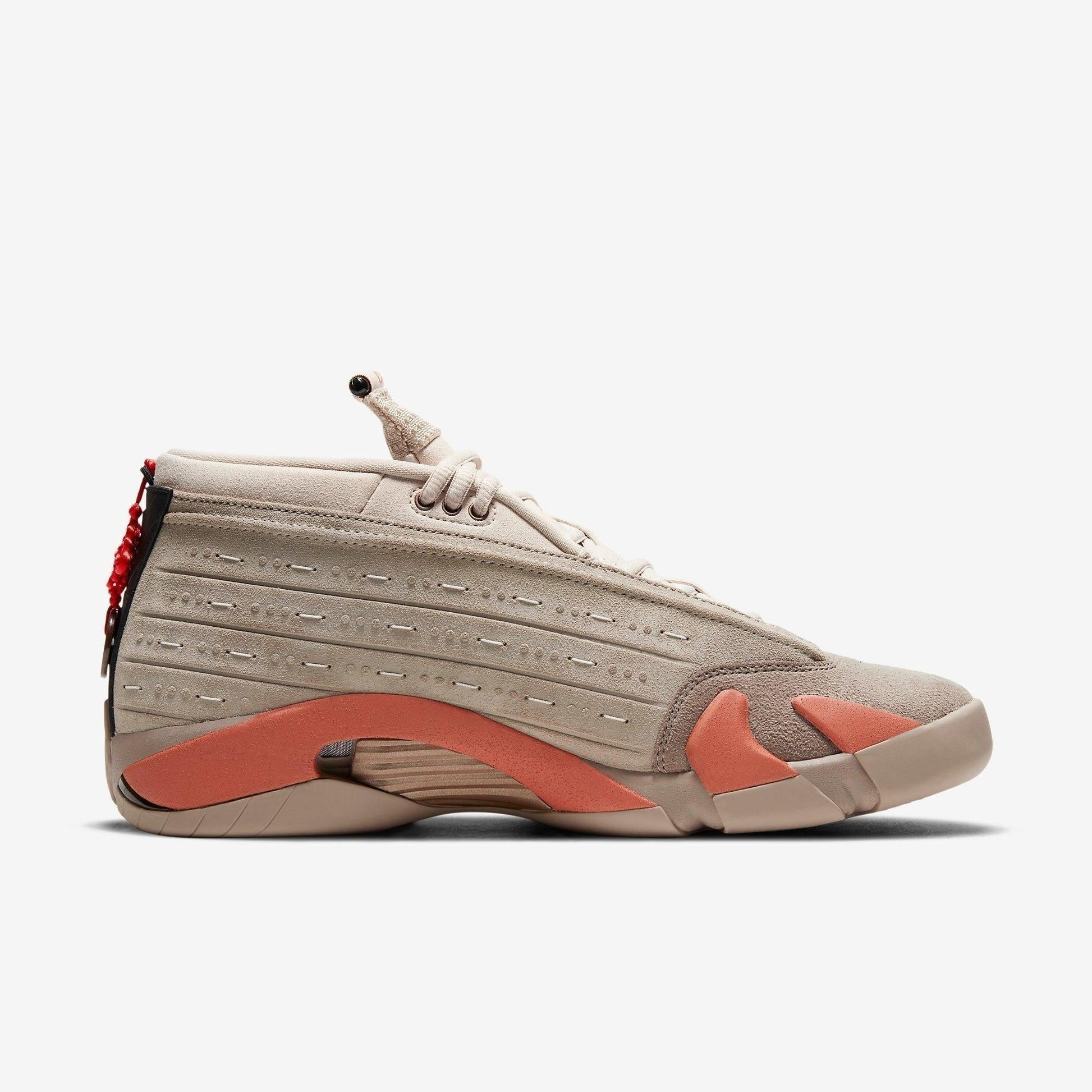 Air Jordan 14 Retro Low SP x CLOT 'Terracotta' (2021) [DC9857-200] Athletic Basketball Sports Sneakers in Sepia Stone / Terra Blush for Unisex Adult Mens - AVBL MRKT (4)