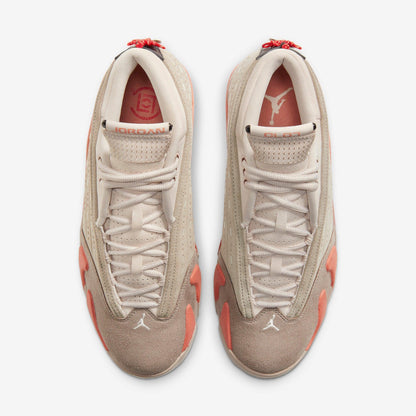 Air Jordan 14 Retro Low SP x CLOT 'Terracotta' (2021) [DC9857-200] Athletic Basketball Sports Sneakers in Sepia Stone / Terra Blush for Unisex Adult Mens - AVBL MRKT (5)