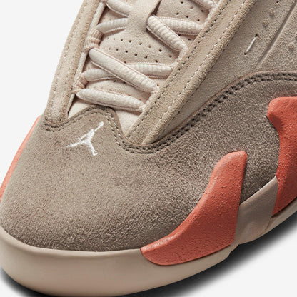 Air Jordan 14 Retro Low SP x CLOT 'Terracotta' (2021) [DC9857-200] Athletic Basketball Sports Sneakers in Sepia Stone / Terra Blush for Unisex Adult Mens - AVBL MRKT (8)