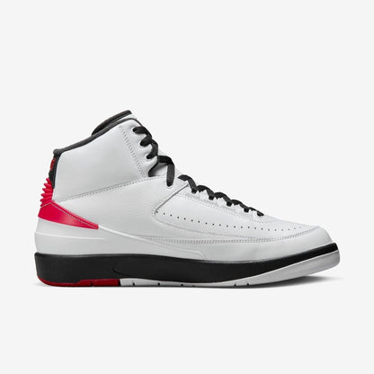 Air Jordan 2 Retro 'Chicago Bulls' (2022) [DX2454-106] Athletic Basketball Sports Sneakers in White / Varsity Red - Black for Unisex Adult Mens - AVBL MRKT (4)