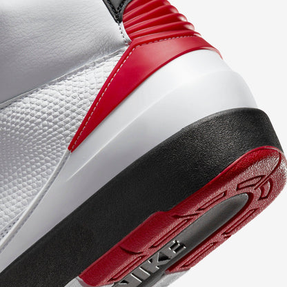 Air Jordan 2 Retro 'Chicago Bulls' (2022) [DX2454-106] Athletic Basketball Sports Sneakers in White / Varsity Red - Black for Unisex Adult Mens - AVBL MRKT (8)