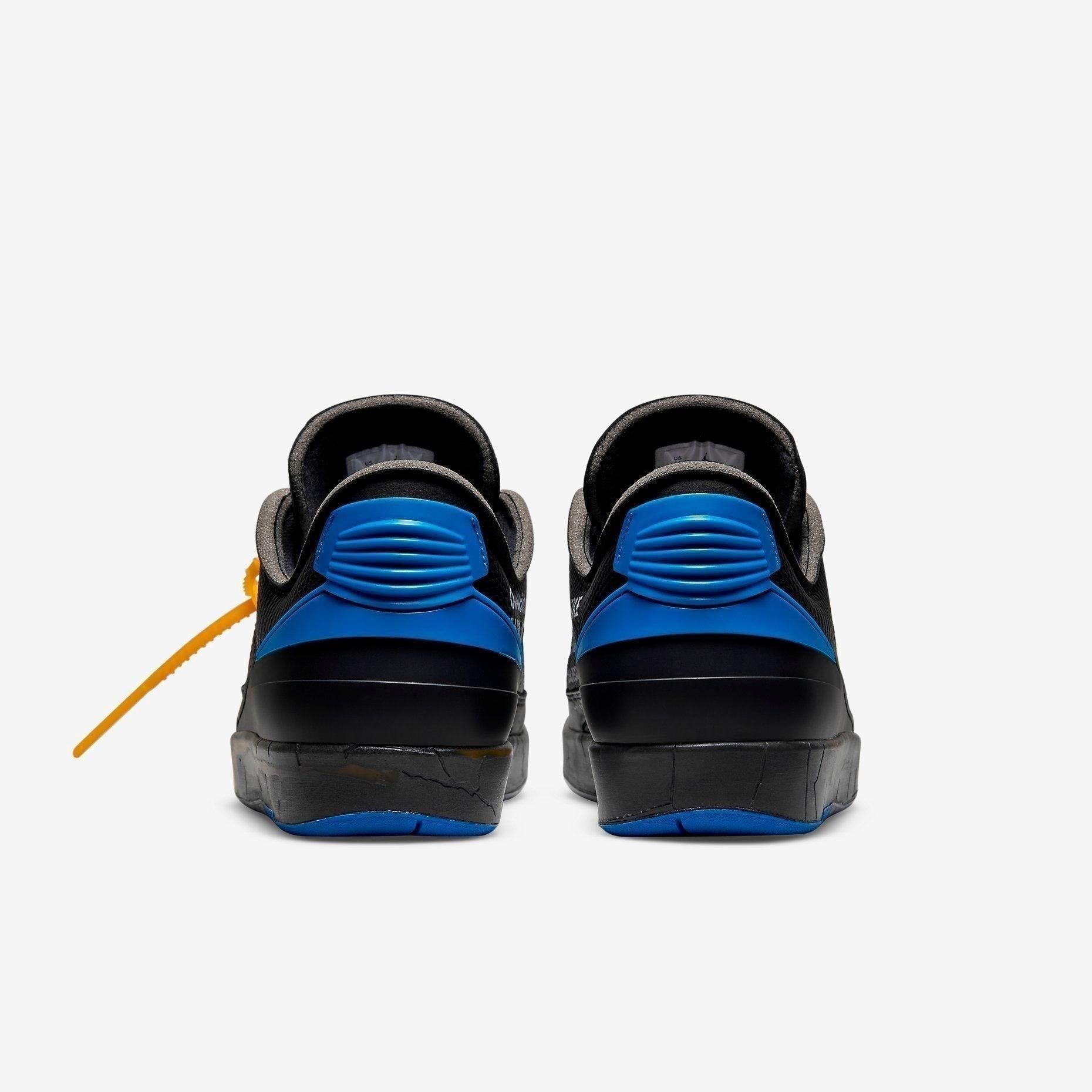 Air Jordan 2 Retro Low SP x Off-White 'Varsity Royal' (2021) [DJ4375-004] Athletic Basketball Sports Sneakers in Black / Varsity Royal for Unisex Adult Mens - AVBL MRKT (6)