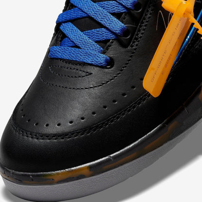 Air Jordan 2 Retro Low SP x Off-White 'Varsity Royal' (2021) [DJ4375-004] Athletic Basketball Sports Sneakers in Black / Varsity Royal for Unisex Adult Mens - AVBL MRKT (7)