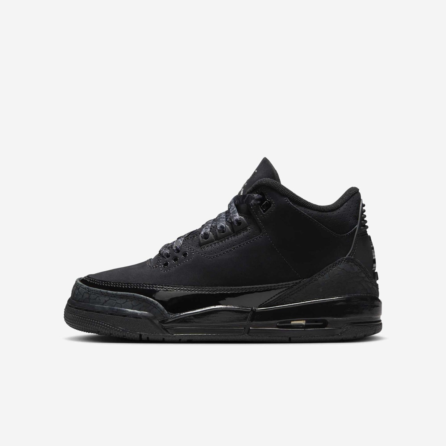 Air Jordan 3 Retro 'Black Cat' (2025) (GS) [DM0967-001] Athletic Basketball Sports Sneakers in Black / Dark Charcoal - Black for Unisex Youth Kids Junior Boys Girls - AVBL MRKT (2)