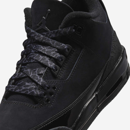 Air Jordan 3 Retro 'Black Cat' (2025) (GS) [DM0967-001] Athletic Basketball Sports Sneakers in Black / Dark Charcoal - Black for Unisex Youth Kids Junior Boys Girls - AVBL MRKT (7)
