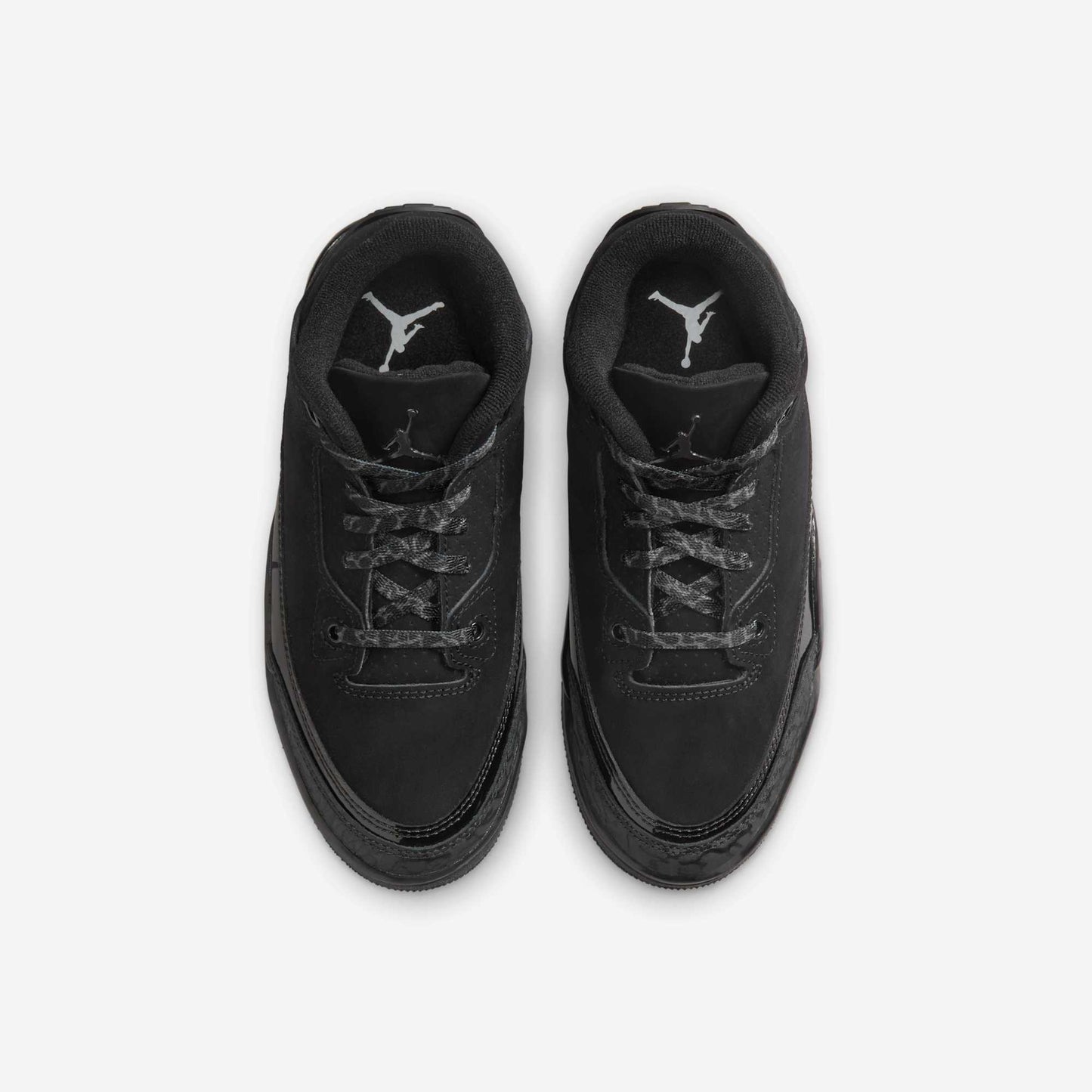 Air Jordan 3 Retro 'Black Cat' (2025) (PS) [DM0966-001] Athletic Basketball Sports Sneakers in Black / Dark Charcoal - Black for Unisex Little Kids Pre-School Boys Girls - AVBL MRKT (5)