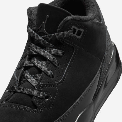 Air Jordan 3 Retro 'Black Cat' (2025) (PS) [DM0966-001] Athletic Basketball Sports Sneakers in Black / Dark Charcoal - Black for Unisex Little Kids Pre-School Boys Girls - AVBL MRKT (7)