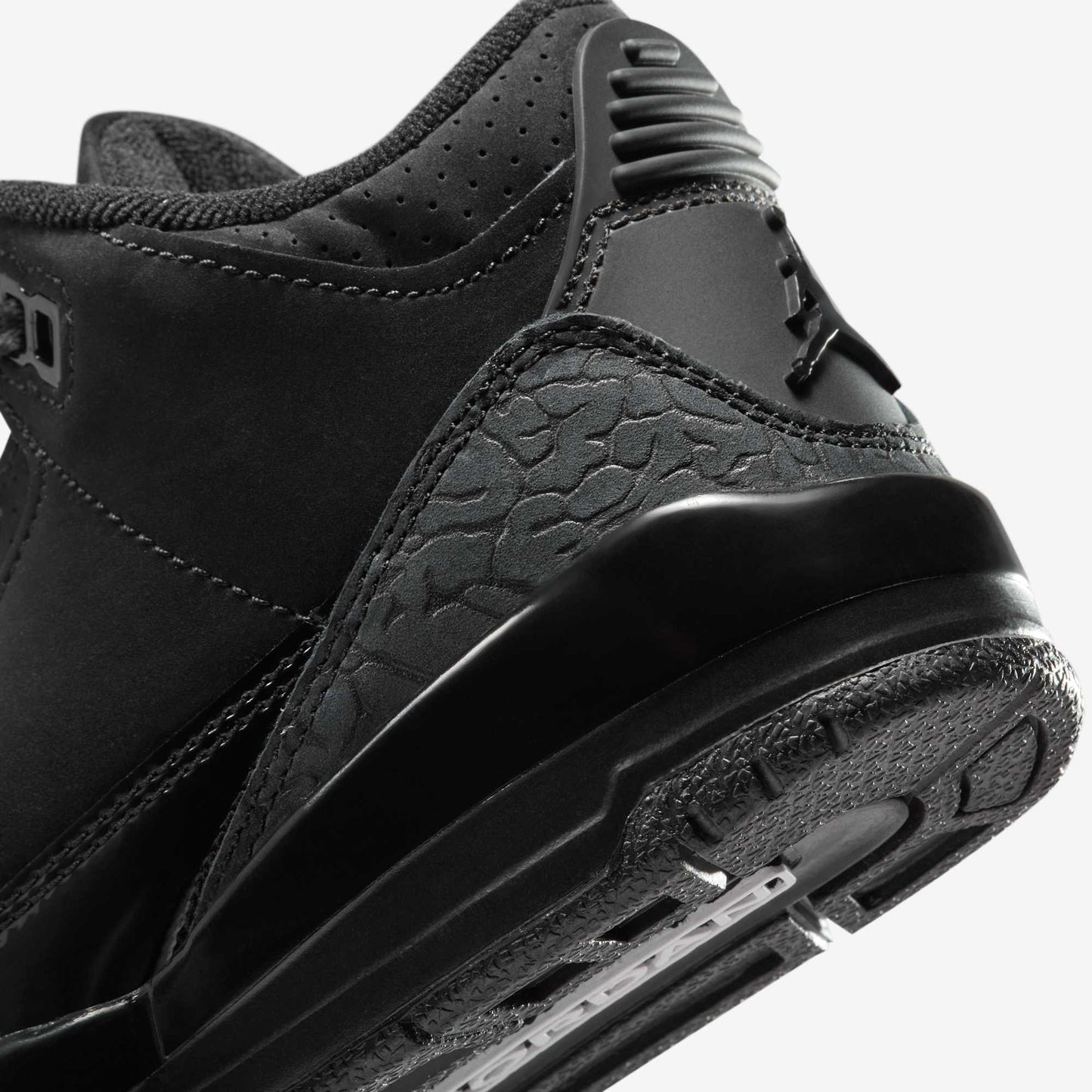 Air Jordan 3 Retro 'Black Cat' (2025) (PS) [DM0966-001] Athletic Basketball Sports Sneakers in Black / Dark Charcoal - Black for Unisex Little Kids Pre-School Boys Girls - AVBL MRKT (8)