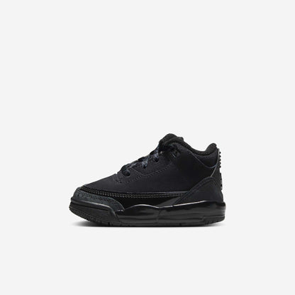 Air Jordan 3 Retro 'Black Cat' (2025) (TD) [DM0968-001] Athletic Basketball Sports Sneakers in Black / Dark Charcoal - Black for Unisex Baby Infant Toddler - AVBL MRKT (2)