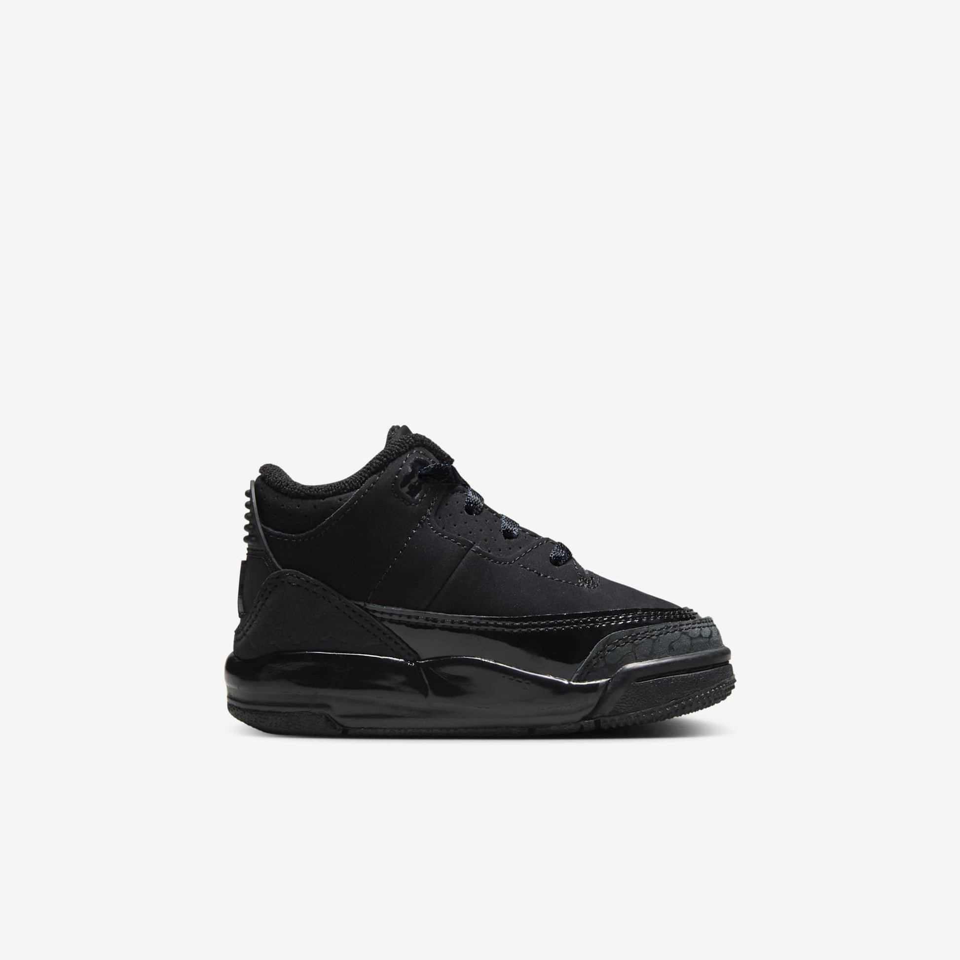 Air Jordan 3 Retro 'Black Cat' (2025) (TD) [DM0968-001] Athletic Basketball Sports Sneakers in Black / Dark Charcoal - Black for Unisex Baby Infant Toddler - AVBL MRKT (4)