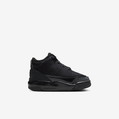 Air Jordan 3 Retro 'Black Cat' (2025) (TD) [DM0968-001] Athletic Basketball Sports Sneakers in Black / Dark Charcoal - Black for Unisex Baby Infant Toddler - AVBL MRKT (4)