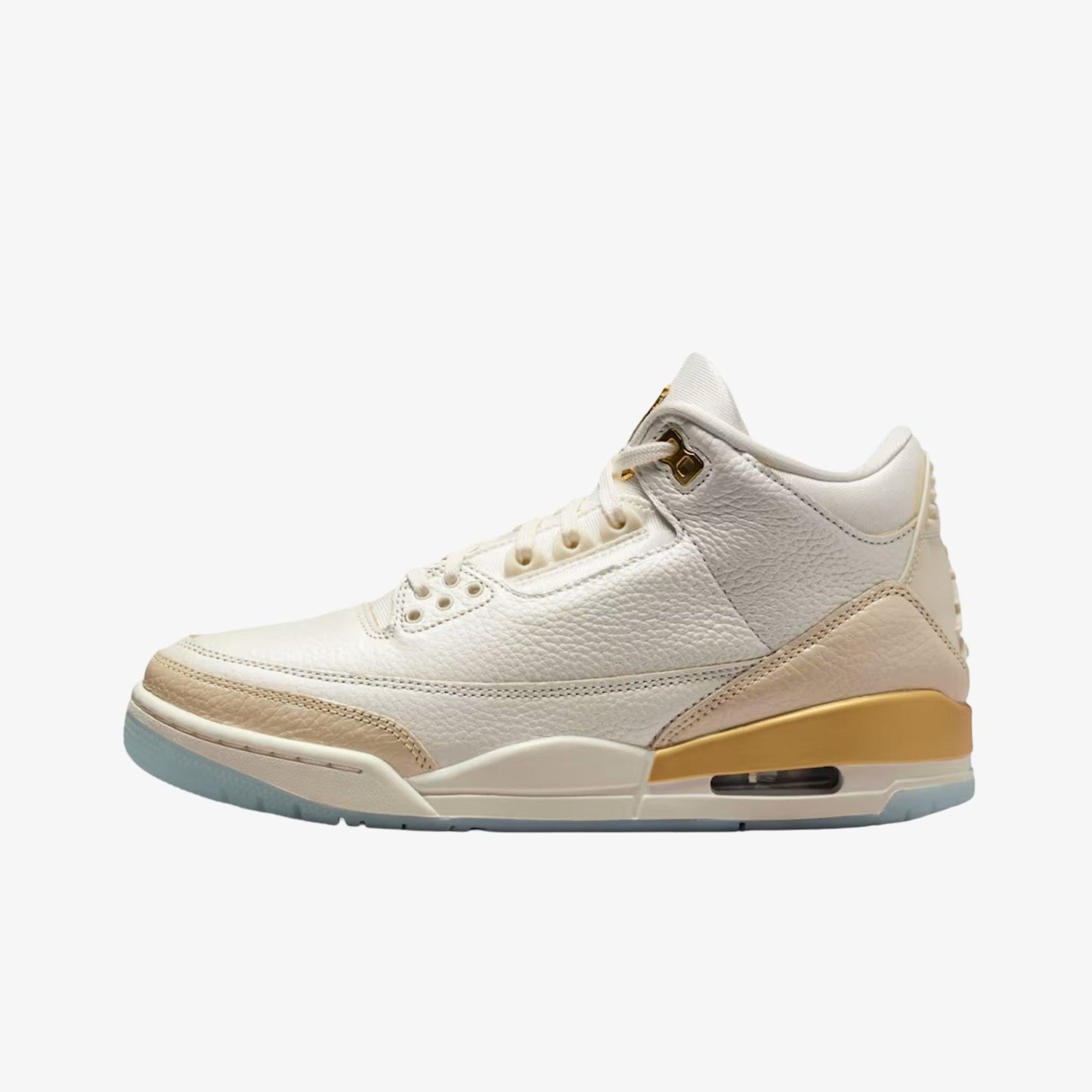 Air Jordan 3 Retro 'Champagne and Oysters' (2025) (Womens) [IB2255-100] Athletic Basketball Sports Sneakers in Sail / Team Gold - Pale Ivory for Unisex Adult Female Ladies Girls WMNS - AVBL MRKT (2)
