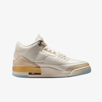 Air Jordan 3 Retro 'Champagne and Oysters' (2025) (Womens) [IB2255-100] Athletic Basketball Sports Sneakers in Sail / Team Gold - Pale Ivory for Unisex Adult Female Ladies Girls WMNS - AVBL MRKT (4)