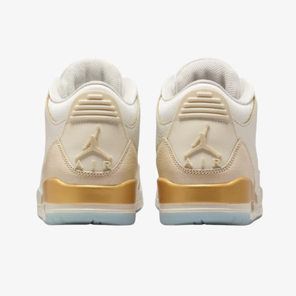 Air Jordan 3 Retro 'Champagne and Oysters' (2025) (Womens) [IB2255-100] Athletic Basketball Sports Sneakers in Sail / Team Gold - Pale Ivory for Unisex Adult Female Ladies Girls WMNS - AVBL MRKT (6)