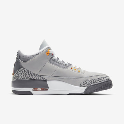 Air Jordan 3 Retro 'Cool Grey' (2021) [CT8532-012] Athletic Basketball Sports Sneakers in Silver / Sport Red - Light Graphite for Unisex Adult Mens - AVBL MRKT (4)