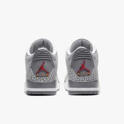 Air Jordan 3 Retro 'Cool Grey' (2021) [CT8532-012] Athletic Basketball Sports Sneakers in Silver / Sport Red - Light Graphite for Unisex Adult Mens - AVBL MRKT (6)