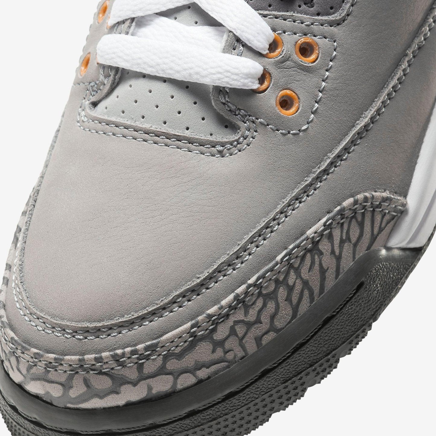 Air Jordan 3 Retro 'Cool Grey' (2021) (GS) [398614-012] Athletic Basketball Sports Sneakers in Silver / Sport Red - Light Graphite for Unisex Youth Kids Junior Boys Girls - AVBL MRKT (5)