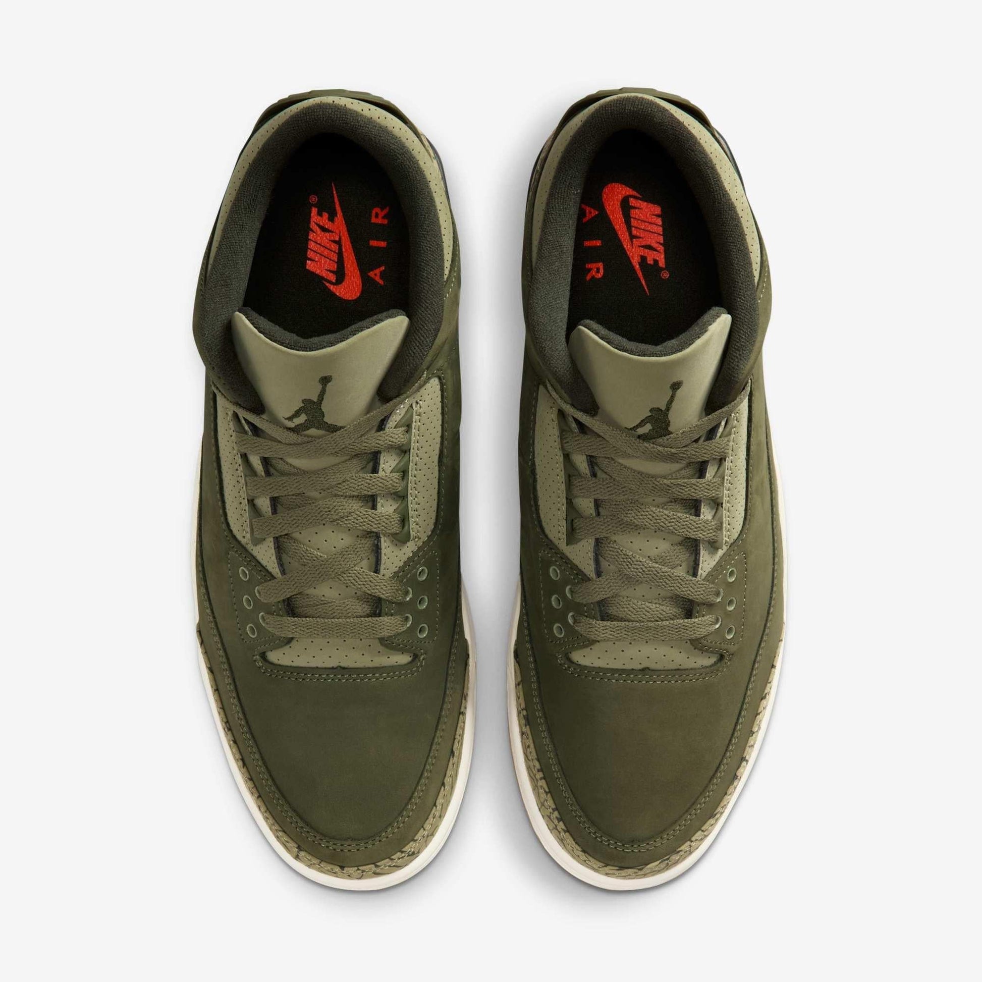 Air Jordan 3 Retro 'Family Affair / Medium Olive' (2025) [DN3707-202] Athletic Basketball Sports Sneakers in Medium Olive / Sequoia for Unisex Adult Mens - AVBL MRKT (5)