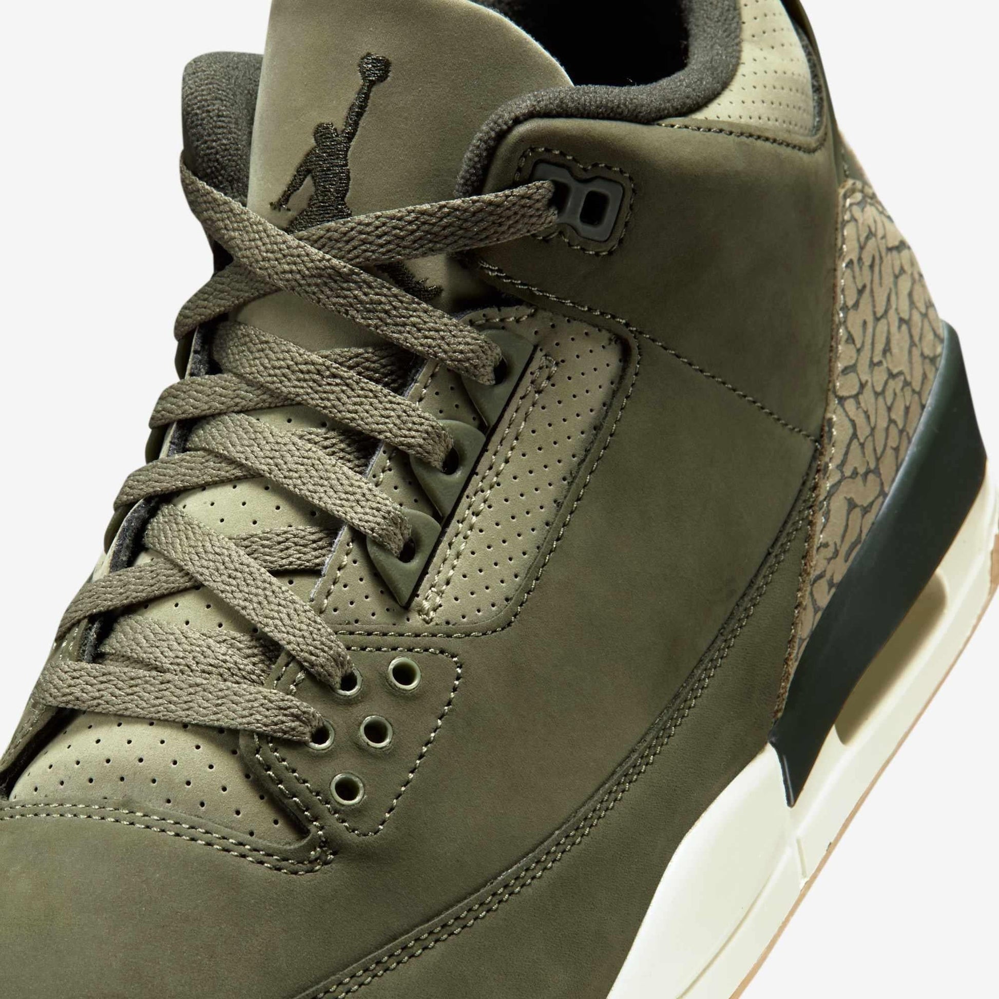 Air Jordan 3 Retro 'Family Affair / Medium Olive' (2025) [DN3707-202] Athletic Basketball Sports Sneakers in Medium Olive / Sequoia for Unisex Adult Mens - AVBL MRKT (7)