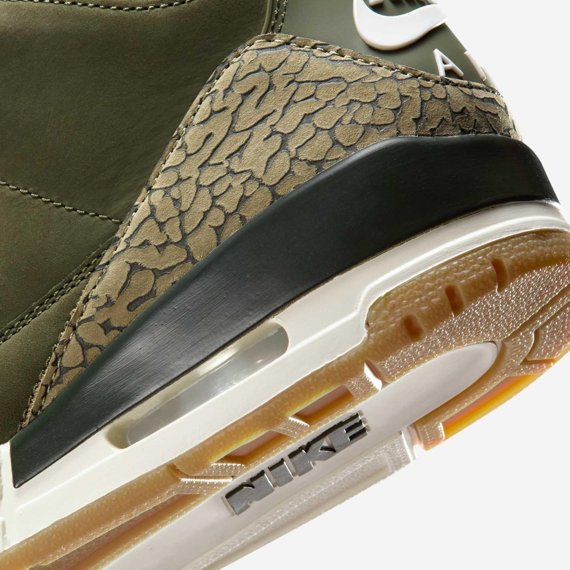 Air Jordan 3 Retro 'Family Affair / Medium Olive' (2025) [DN3707-202] Athletic Basketball Sports Sneakers in Medium Olive / Sequoia for Unisex Adult Mens - AVBL MRKT (8)