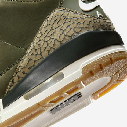 Air Jordan 3 Retro 'Family Affair / Medium Olive' (2025) [DN3707-202] Athletic Basketball Sports Sneakers in Medium Olive / Sequoia for Unisex Adult Mens - AVBL MRKT (8)